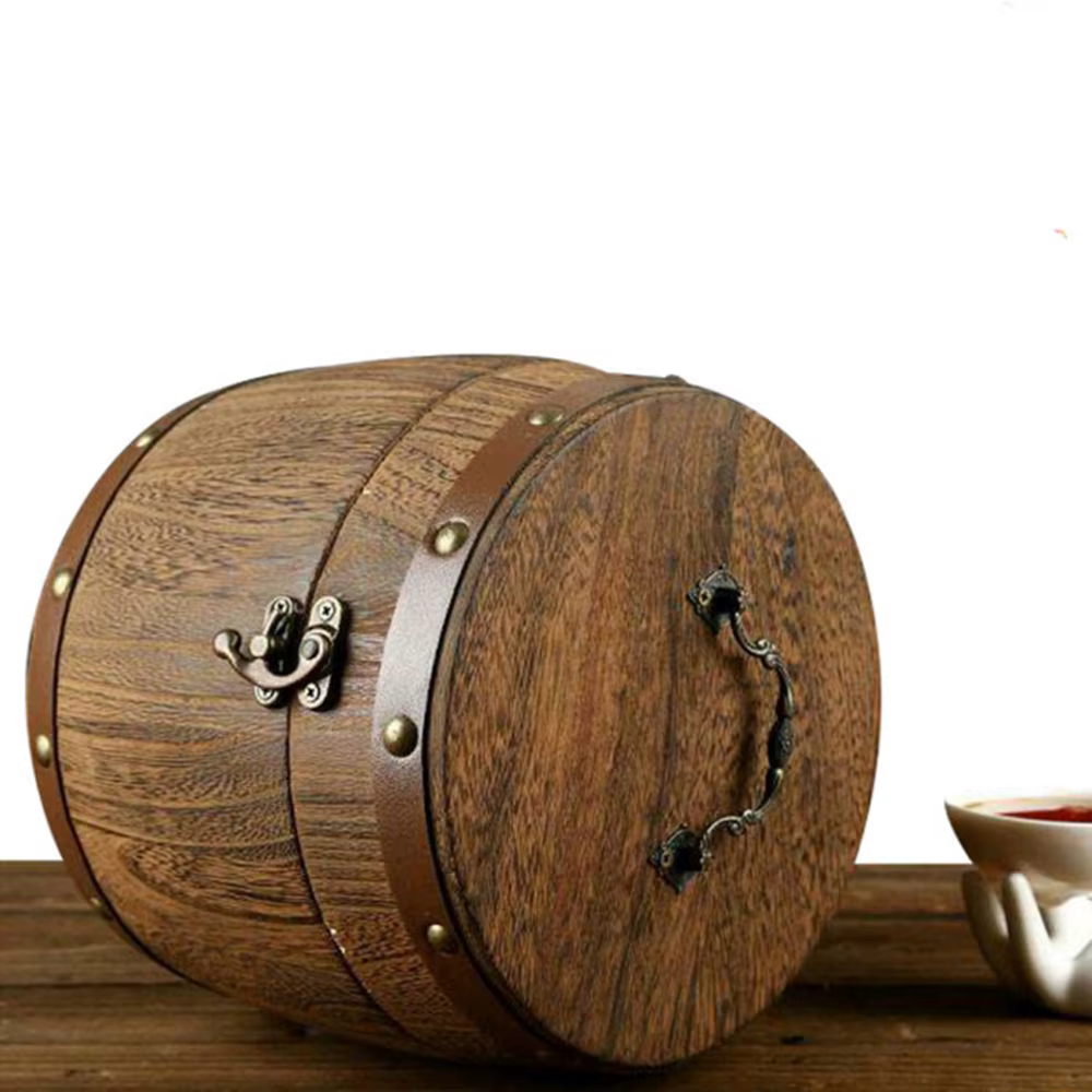 Mini boîte de rangement de feuilles de thé en bois Antique Portable, pour feuilles de thé, grains de