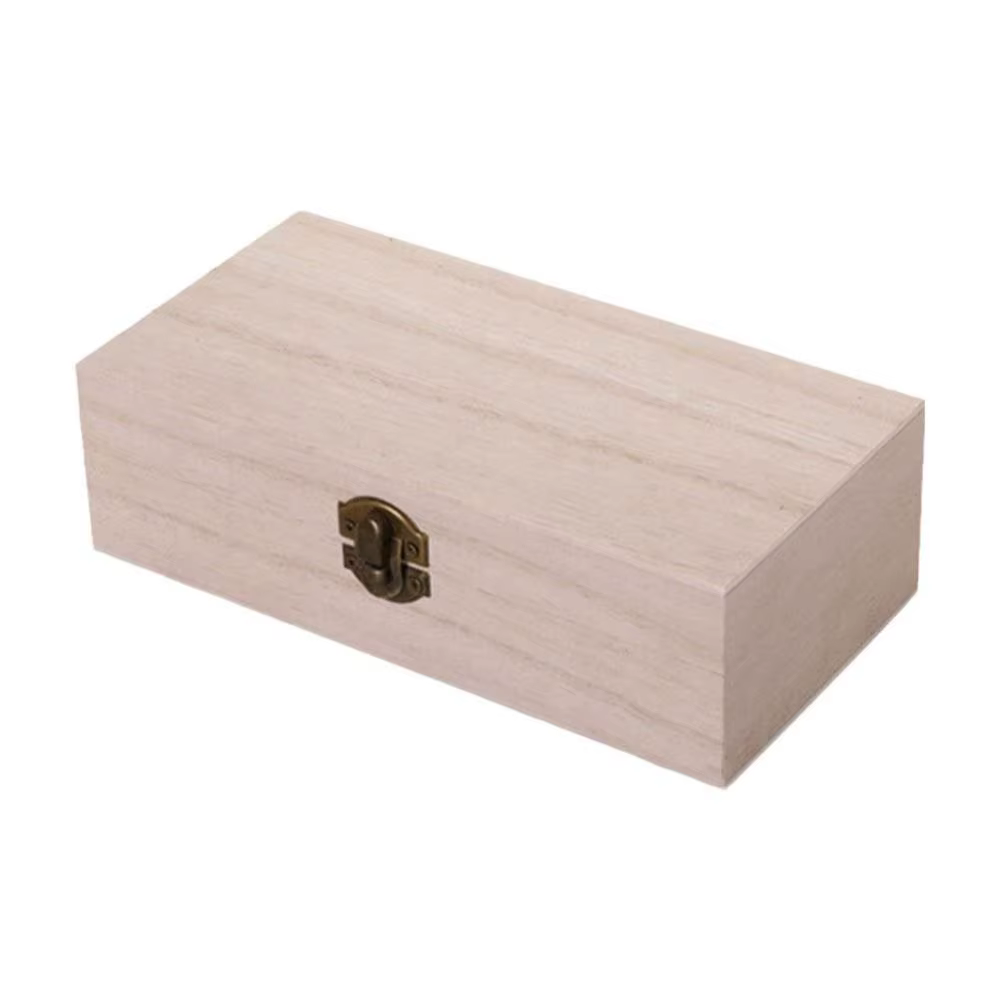 Boîte de rangement rectangulaire en bois vintage, boîtes d'emballage cadeau de haute qualité, boîte 