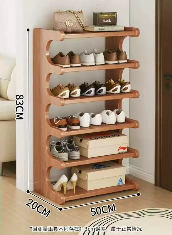 Étagère à chaussures multi-niveaux, compacte et peu encombrante, montage facile, étagères carrées po