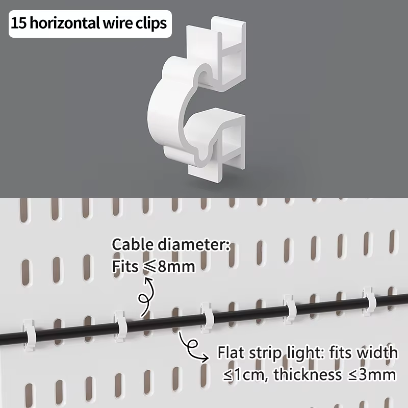 Panneau perforé de rangement pour meubles de maison : support de rangement sur pied réglable en haut