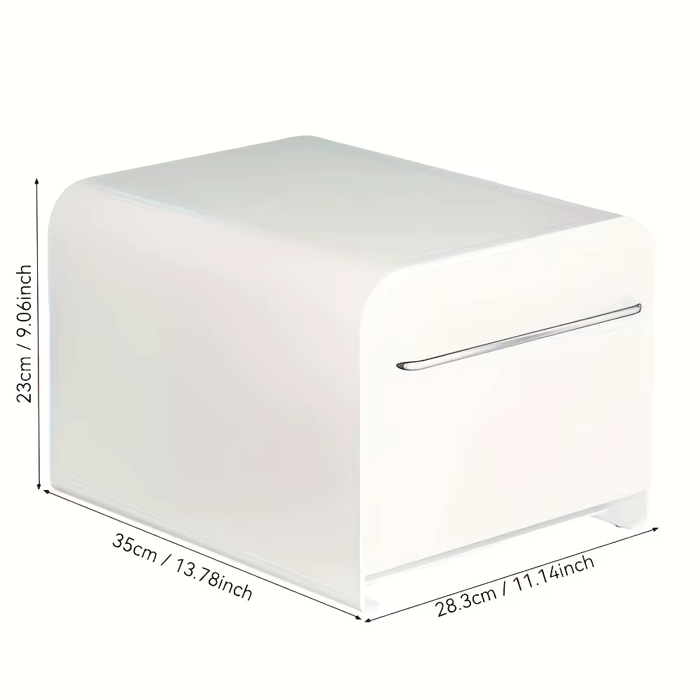 1 boîte de rangement à tiroirs en métal – style moderne et simple, étanche et anti-poussière, avec p