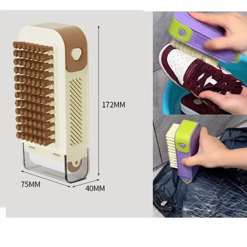 Boîte à savon multifonctionnelle - Lavage sans frottement manuel, avec brosse, rouleau, antidérapant