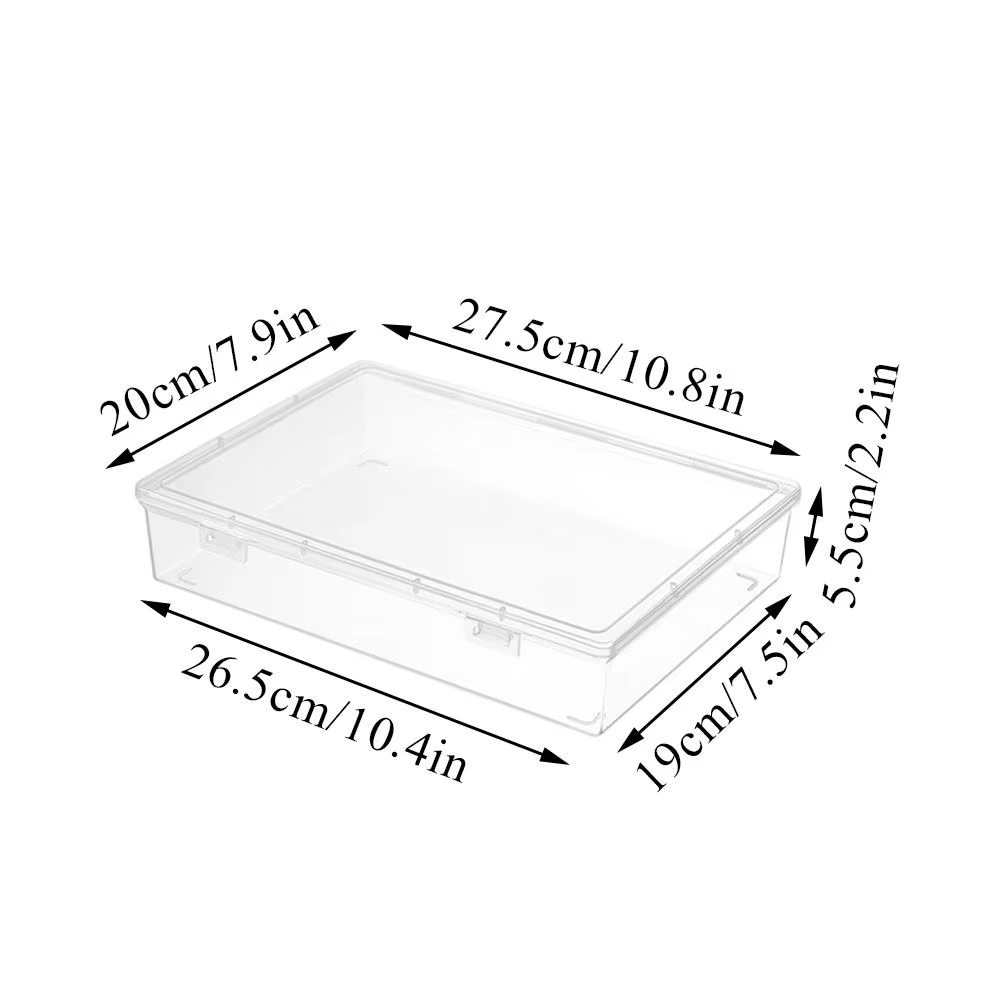 Boîte de rangement de documents A4, mallette de rangement en papier, boîte de rangement en plastique