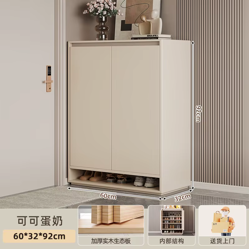 Meuble de rangement pour chaussures intégré au mur, armoire murale domestique grande capacité à plus