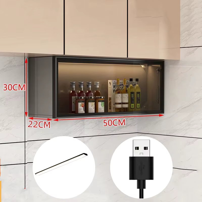 Organisateur d'accessoires de cuisine, supports de cuisine muraux, armoires flottantes modernes, org