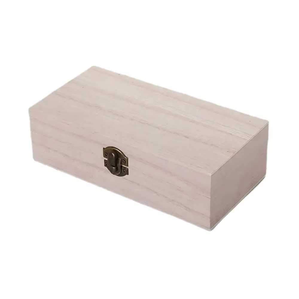 Boîte à bijoux à clapet avec couvercle, boîte à thé, étui à bibelots décoratif, boîte de rangement e