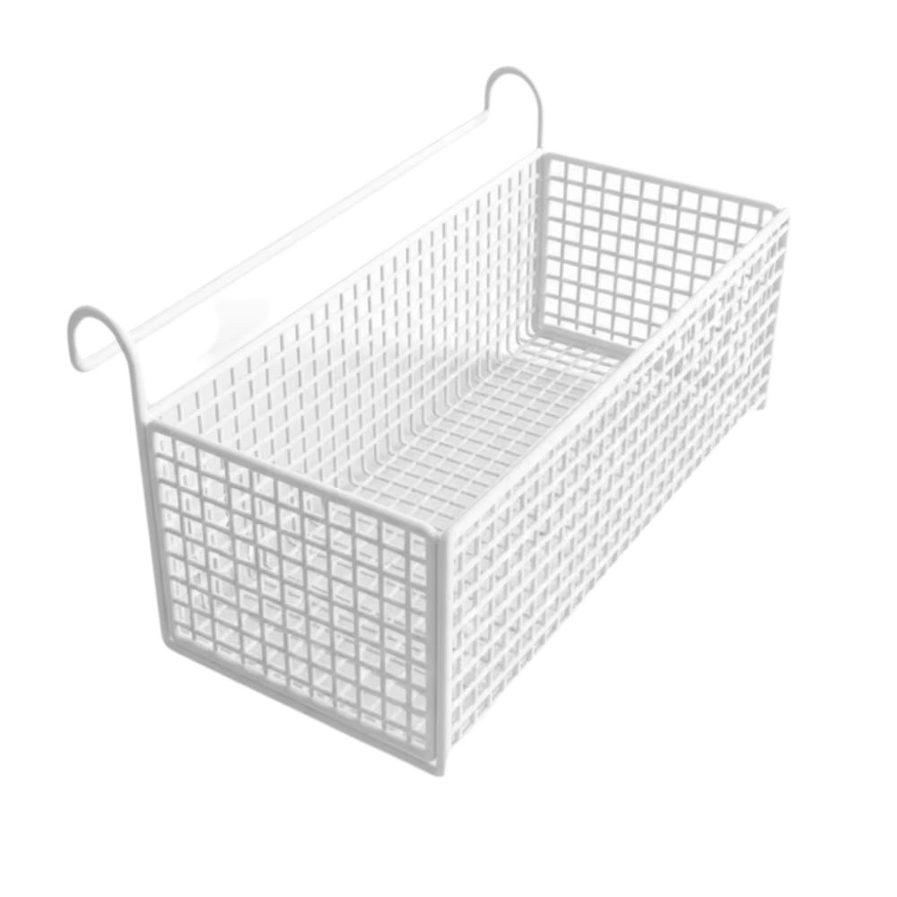 Étagère de rangement suspendue creuse pour la maison, support en fer, panier suspendu de chevet, san