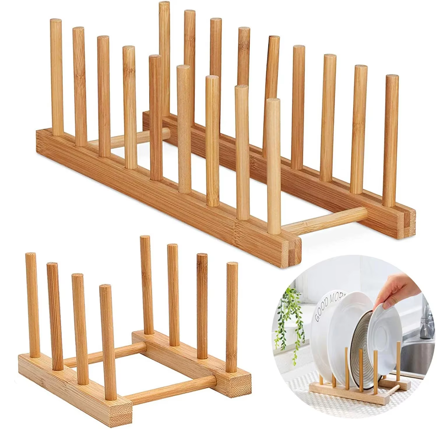Égouttoir à vaisselle en bois, support de vaisselle de cuisine, support de séchage de vaisselle, sup