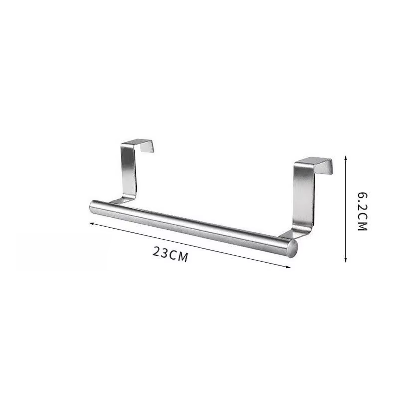 Porte-serviettes à suspendre sur porte, étagère de rangement en acier inoxydable, support mural pour