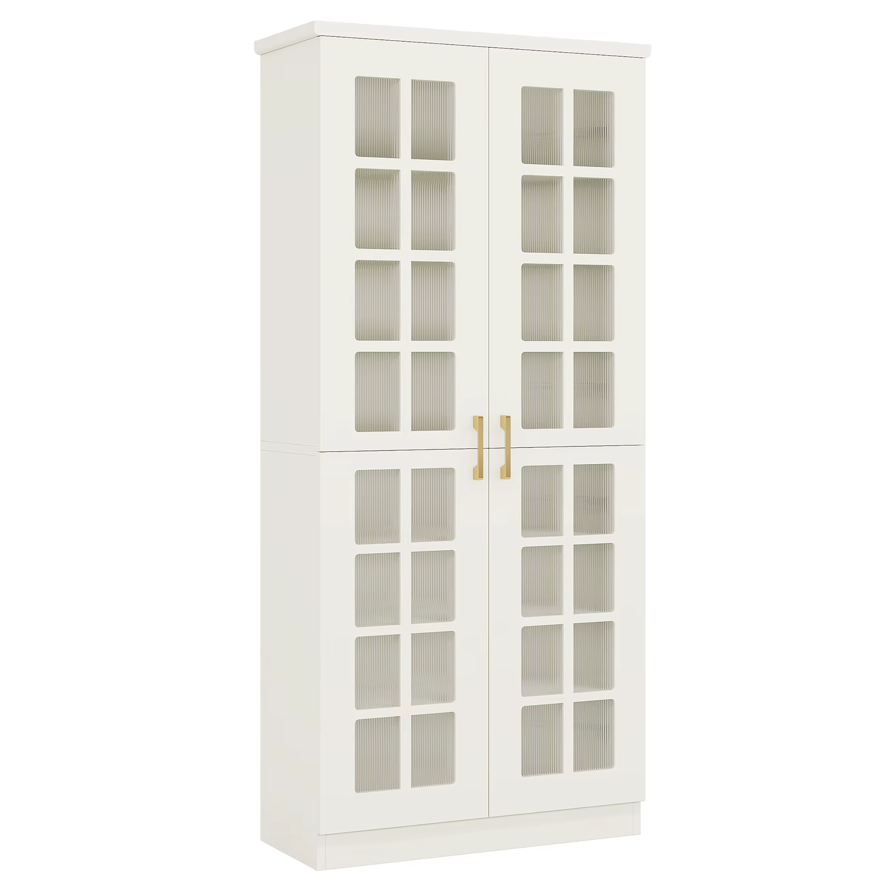 Armoire à chaussures de 71 pouces de hauteur avec portes, armoire de rangement à chaussures à 8 nive