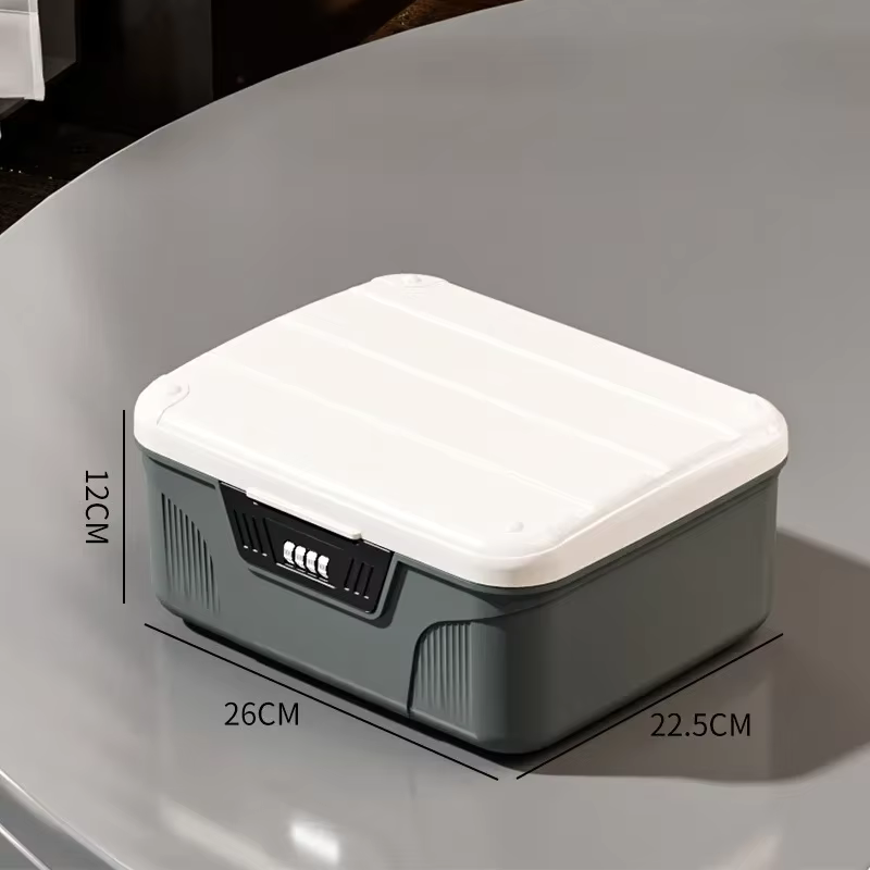 Coffre-fort boîte de rangement de sécurité passeport argent organisateur étui objets de valeur ménag