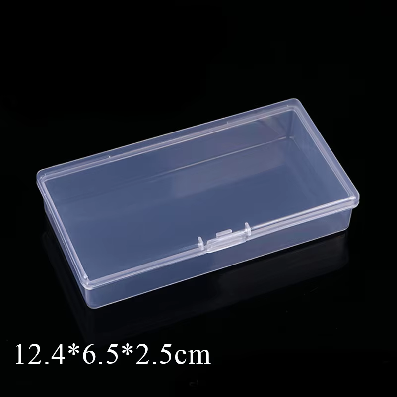 Boîte de Rangement Rectangulaire Translucide Durable, Emballage en Plastique, Anti-Poussière, Conten