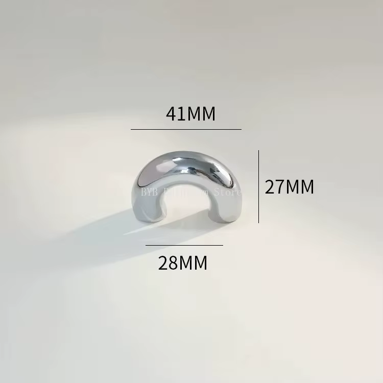 Poignées de meuble en laiton rétro minimalistes en forme de fer à cheval pour armoire à chaussures,