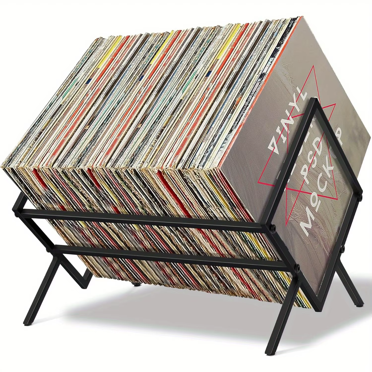Étagère de rangement CD grande capacité, multi-niveaux, pour accessoires de tourne-disque vinyle, po