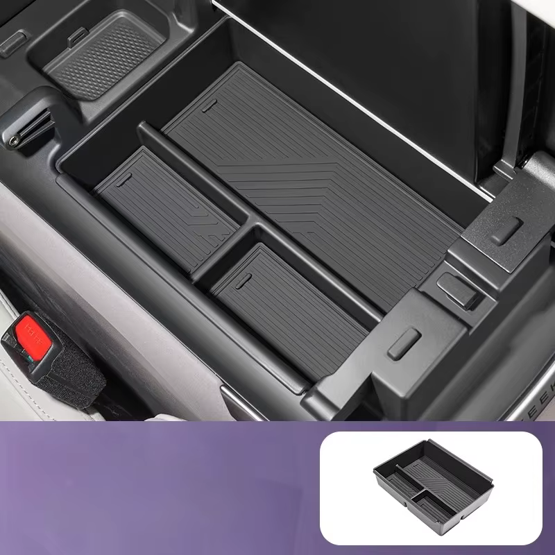 Pour Zeekr 7X 2025 2026 boîte de rangement d'accoudoir Central de voiture contenu Console centrale b
