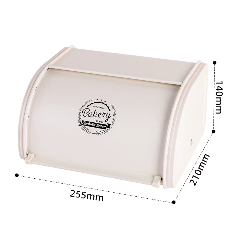 Boîte à pain de style nordique rétro, panier de rangement de cuisine en métal, organisateur d'ustens