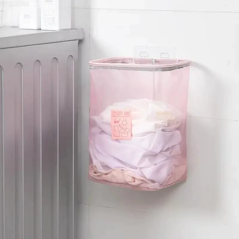 Panier à linge mural pliable, panier de rangement pour vêtements sales, seau à jouets, panier à ling