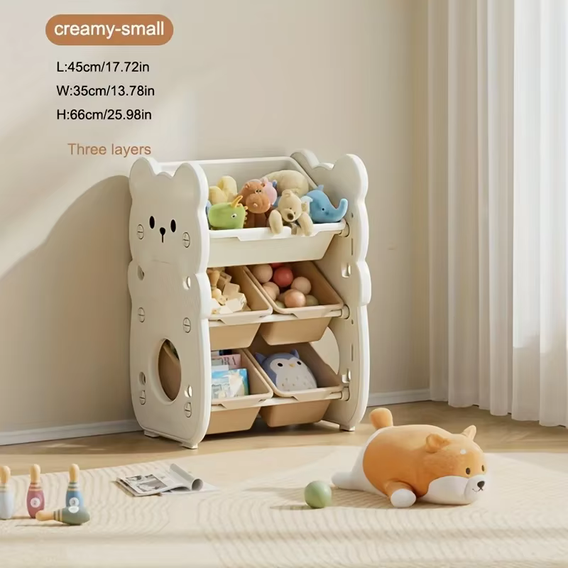 Étagère de rangement multicouche pour jouets d'enfants, armoire de rangement pour jouets ménagers, é