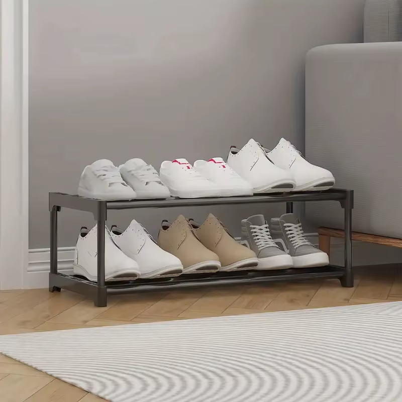 Étagère à chaussures pour placard, étagère à chaussures réglable pour petit espace, petit organisate