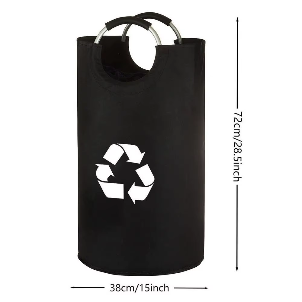 Poubelle de recyclage intérieure pour cuisine, 82L, pliable, en Oxford, pour la maison, le dortoir, 