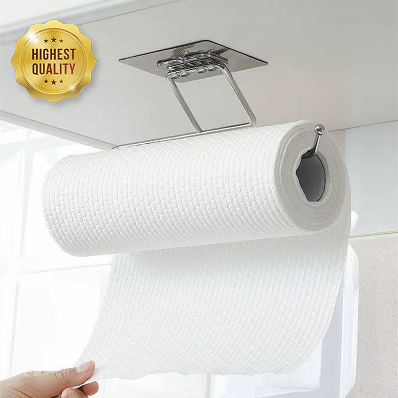 1/2pcs Porte-Papier Hygiénique Suspendu pour Salle de Bain et Cuisine