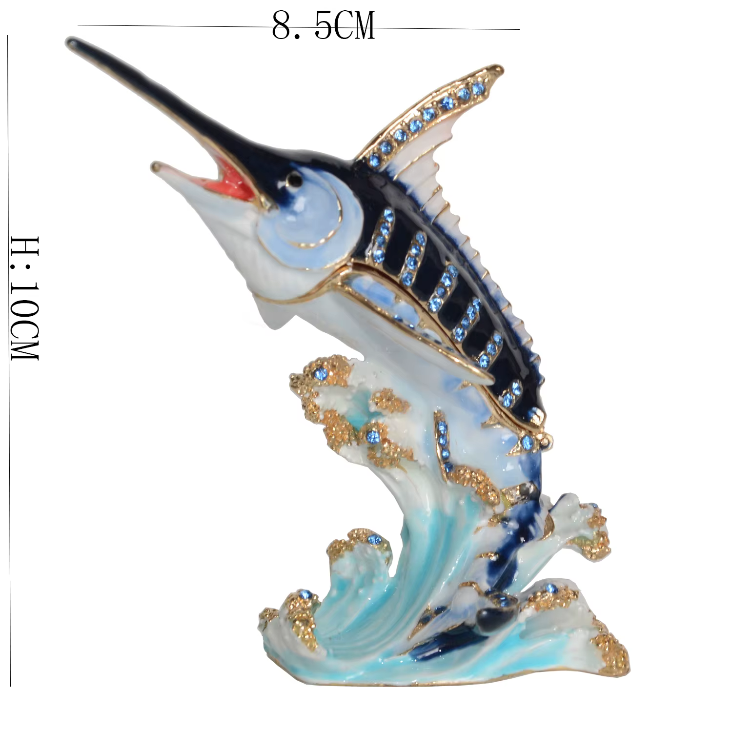 Boîte à bibelots en forme de poisson marlin