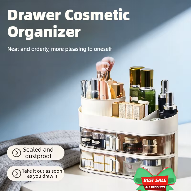 Organisateur de cosmétiques multi-niveaux pour tiroir