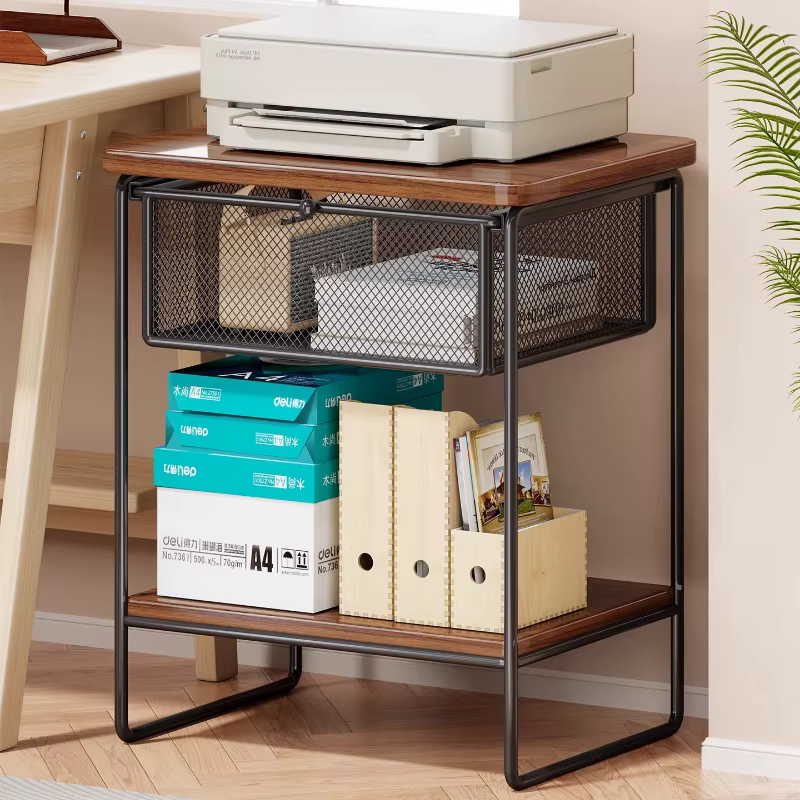 Support d'imprimante multifonctionnel avec porte-fichiers