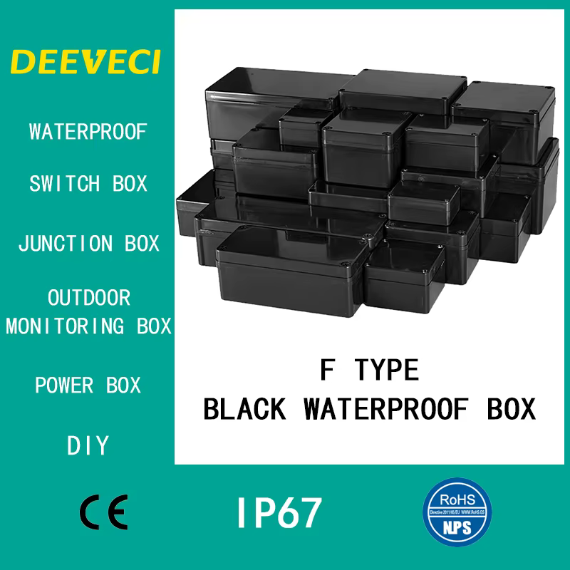 Boîtier étanche extérieur noir