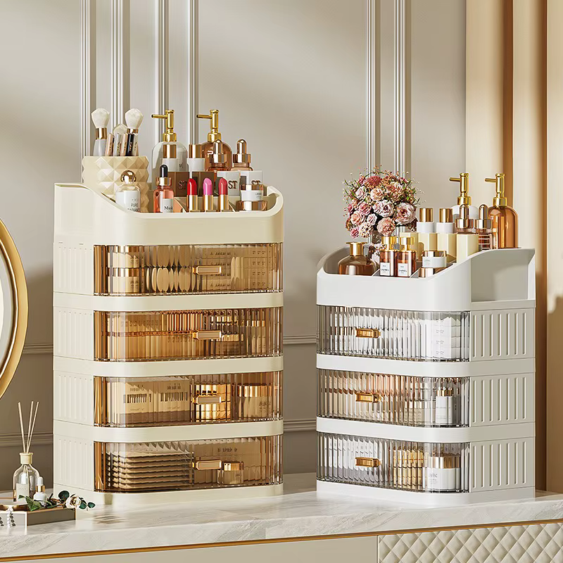 Boîte de rangement pour cosmétiques avec tiroirs
