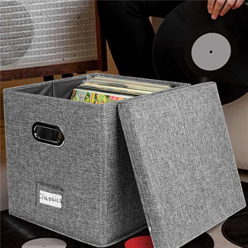 Boîte de rangement pour disques vinyles VELIF-2X