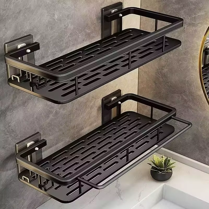 Étagère de salle de bain sans perceuse