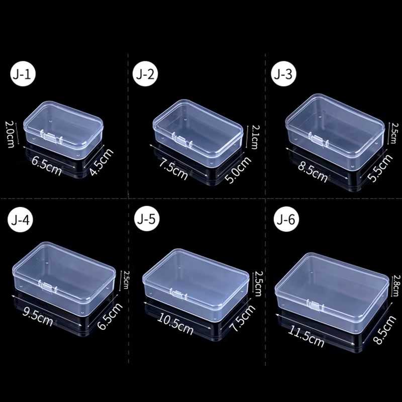 Mini boîtes de rangement rectangulaires en plastique