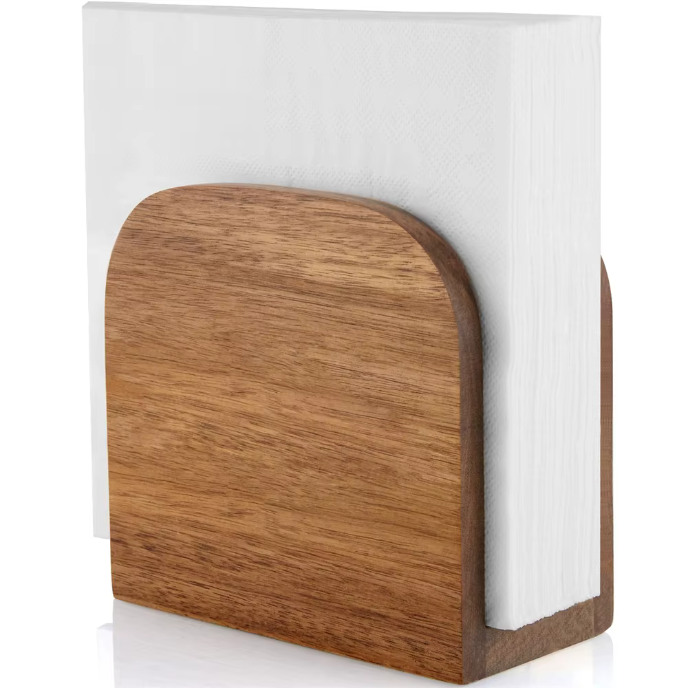 Porte-serviettes en bois pour table