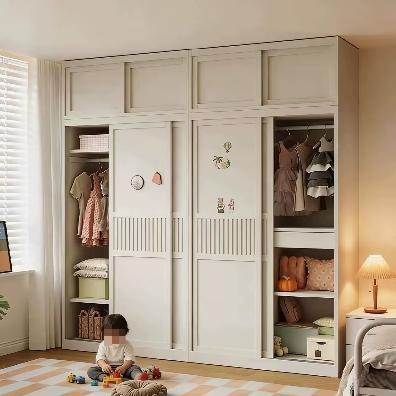Armoire coulissante de rangement pour chambre à coucher