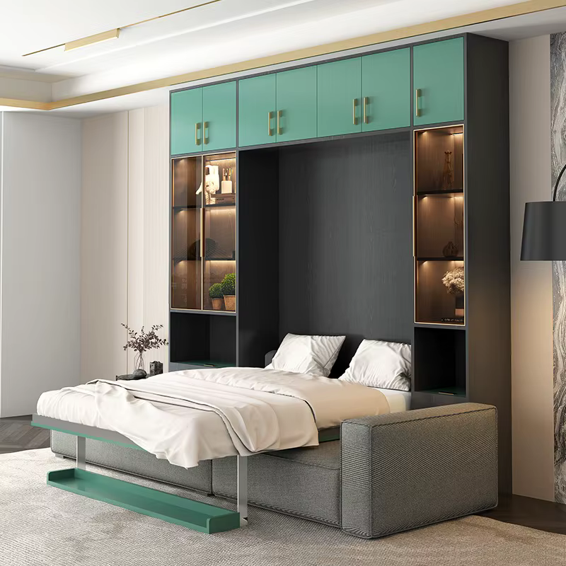 Armoires cadre organisateur De lit moderne Unique lit De rangement multifonctionnel reine Cama De Lujo Para dortoir chambre ensemble meubles