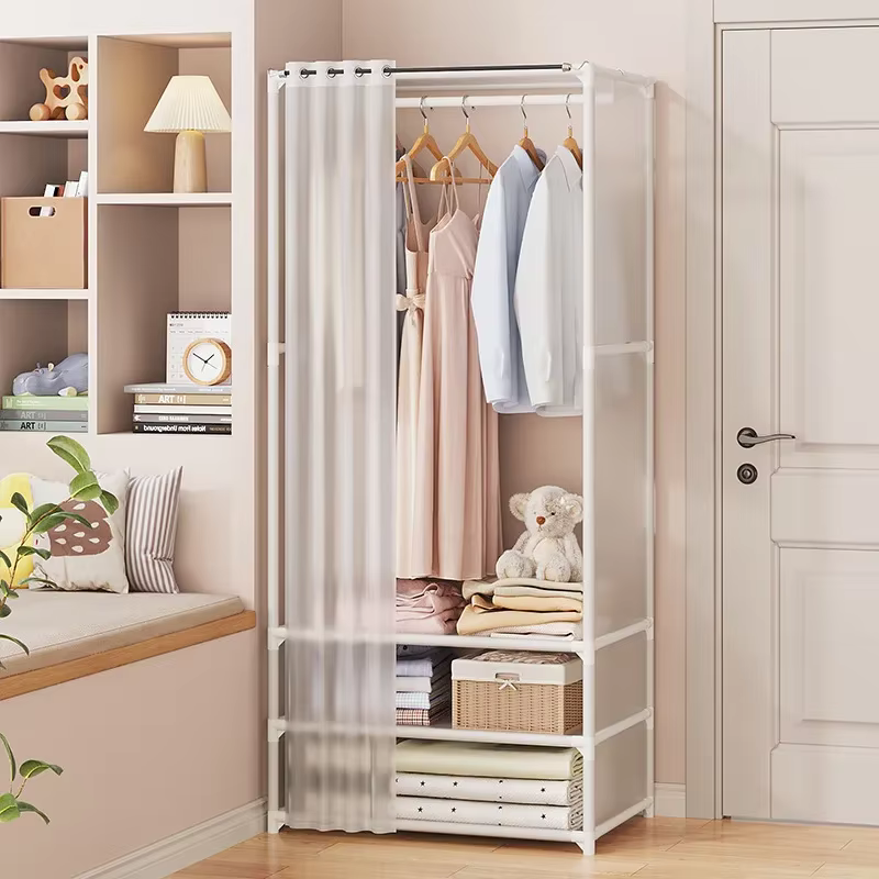 Armoire pliable de grande capacité pour dortoir et chambre à coucher
