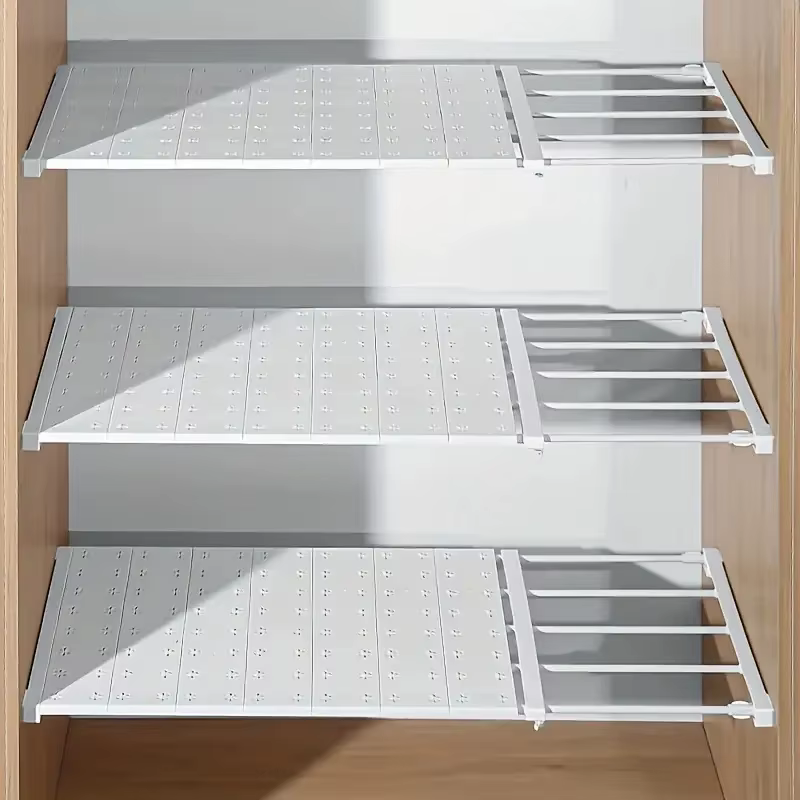 Ensemble de 3 étagères de rangement réglables - Construction en plastique robuste