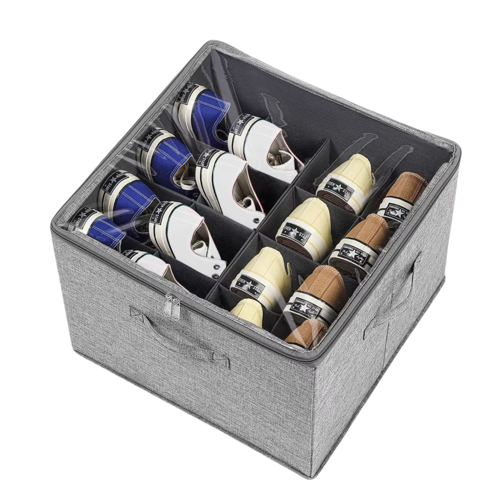 Boîte de rangement de chaussures pliable – Organisateur anti-poussière