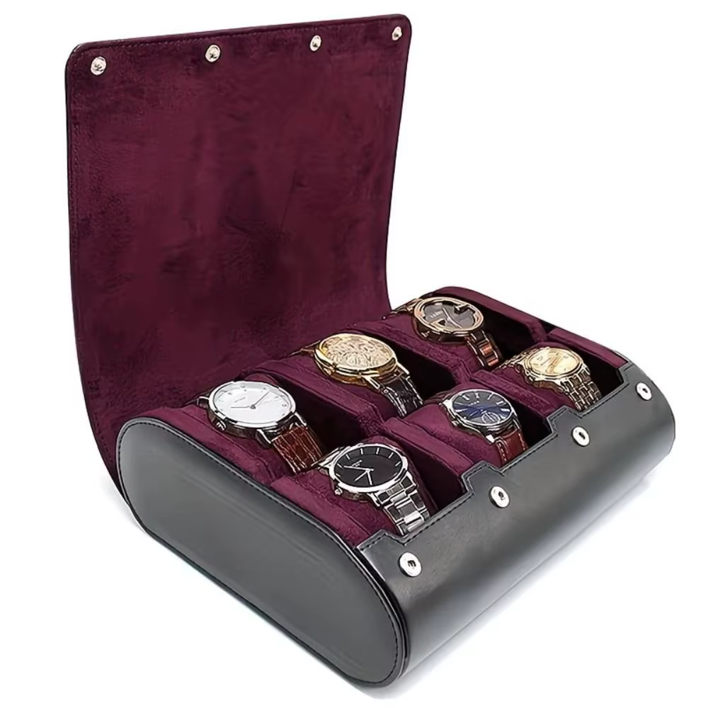 Boîte de présentation de montres en cuir PU