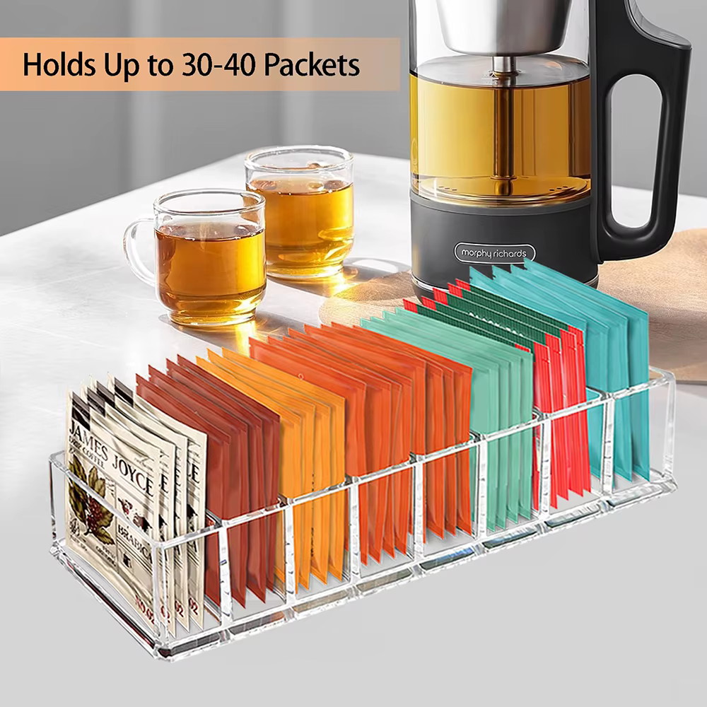 Boîte de rangement de sachets de thé