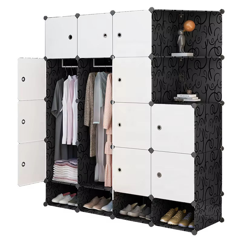 Armoire de rangement pliable économique pour salon et chambre