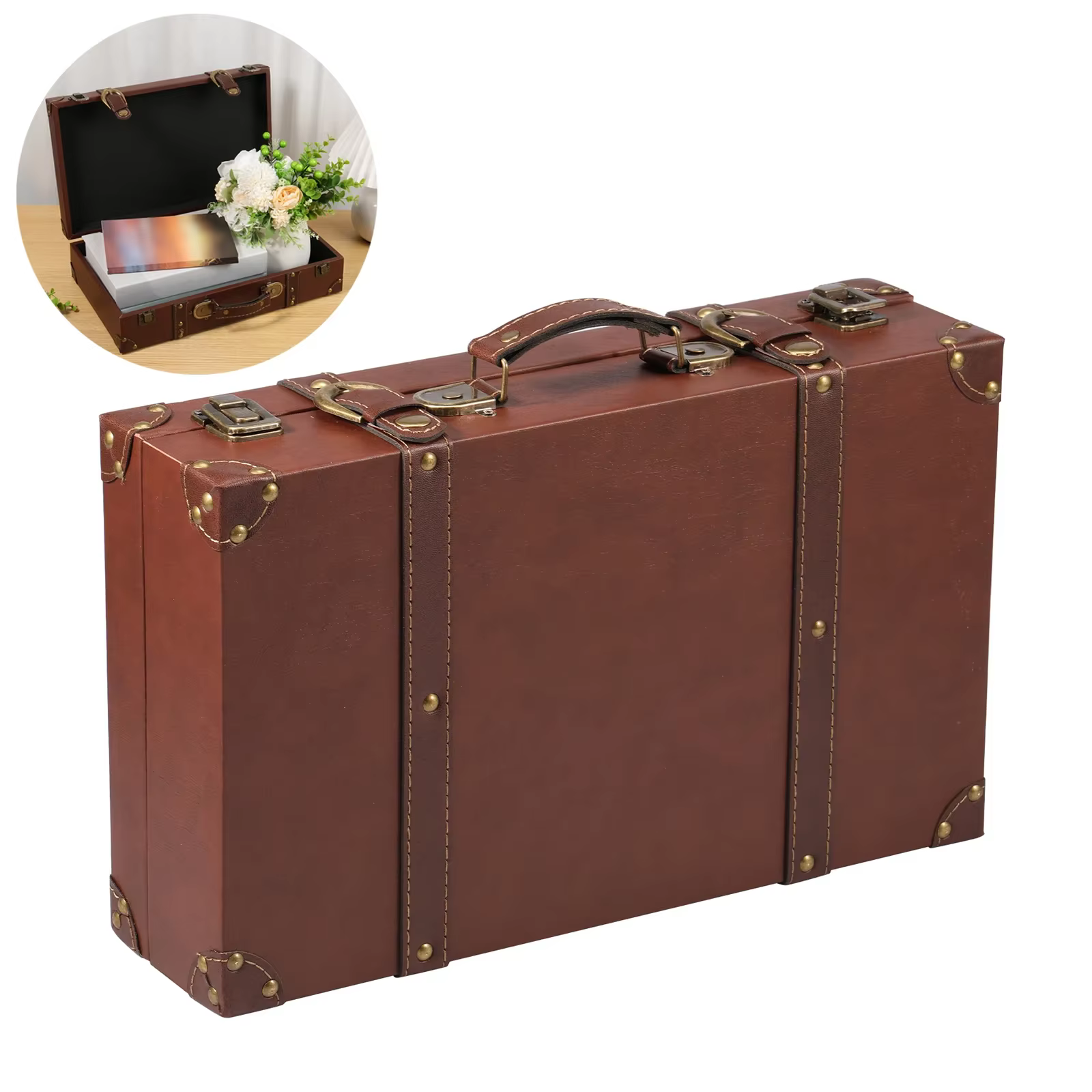 Valise à accessoires en bois Vintage