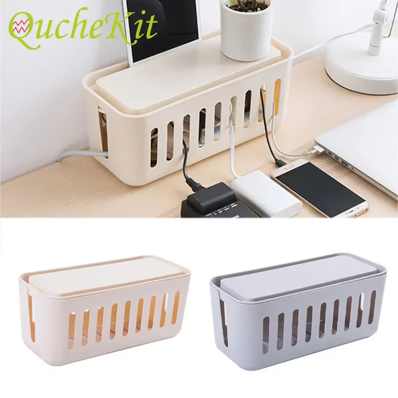 Boîte de rangement de câbles portable