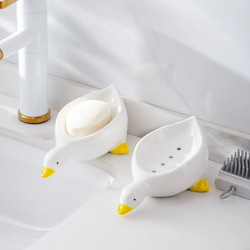 Boîte à savon en forme de canard