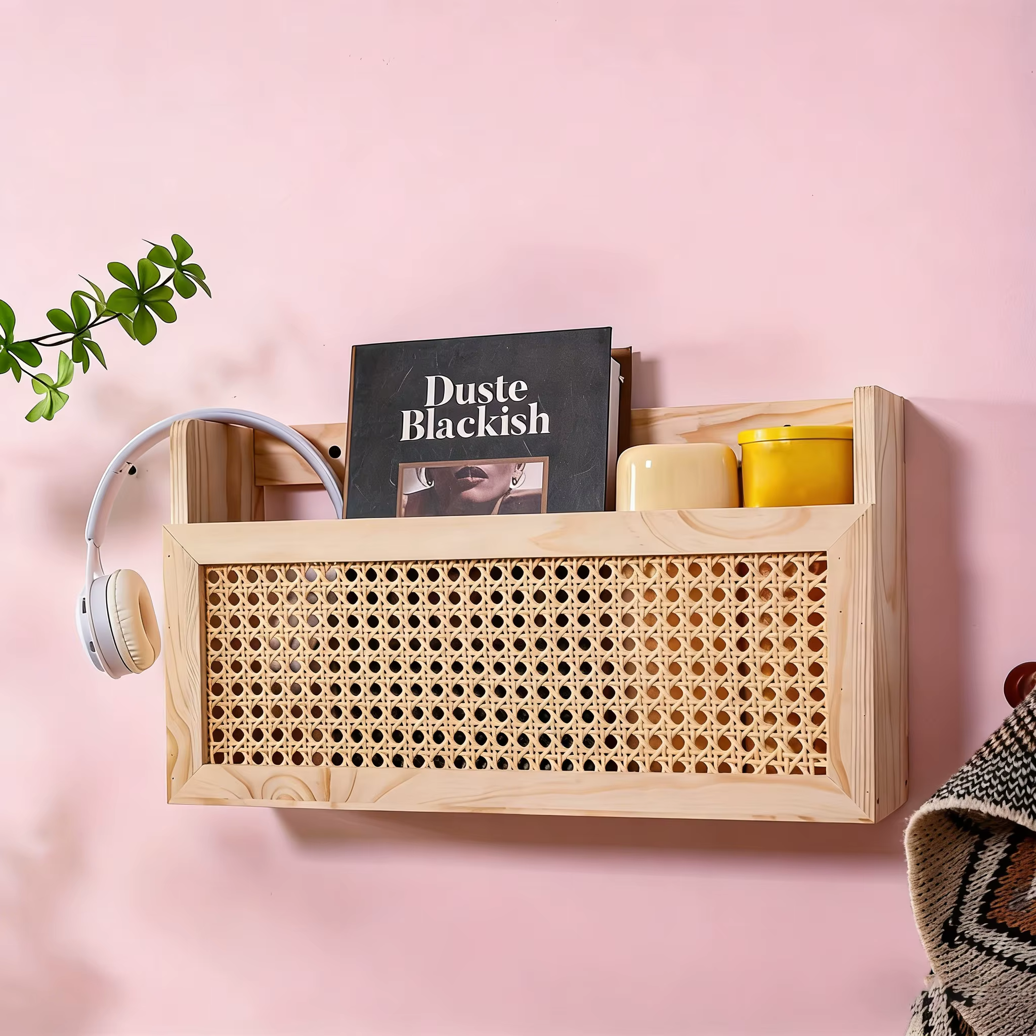 1 boîte de rangement murale de style rustique