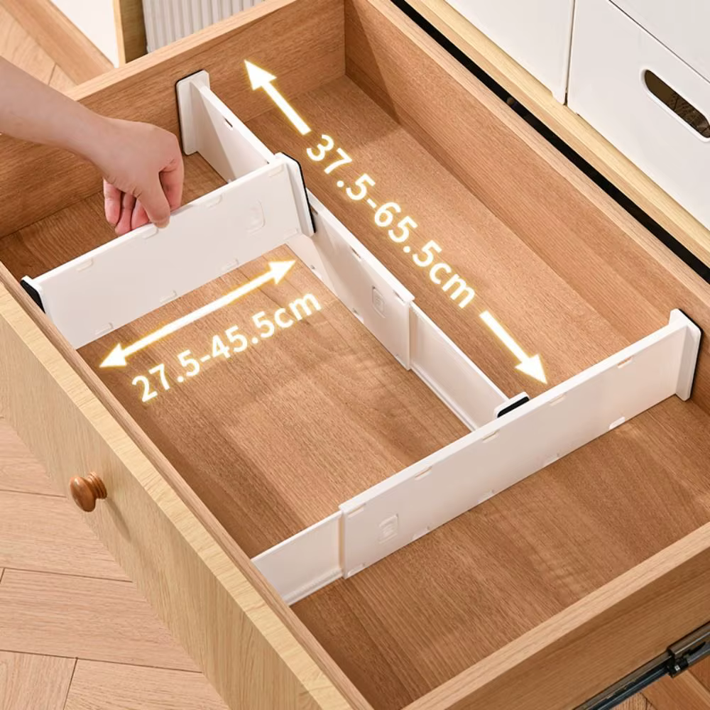 Nouveau Séparateur de tiroir télescopique bricolage réglable armoire clins multifonctionnel
