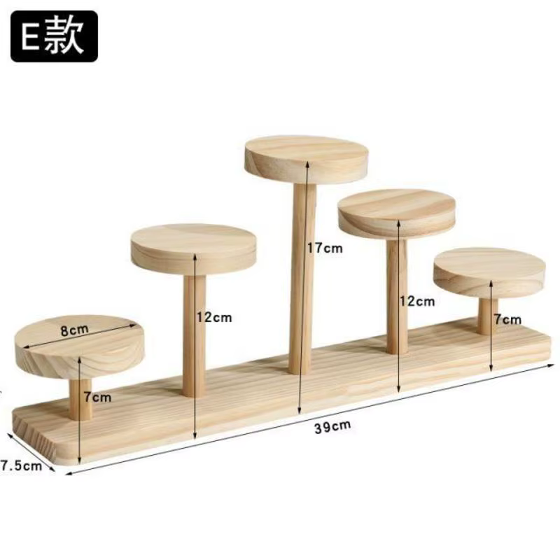 Présentoir rond en bois
