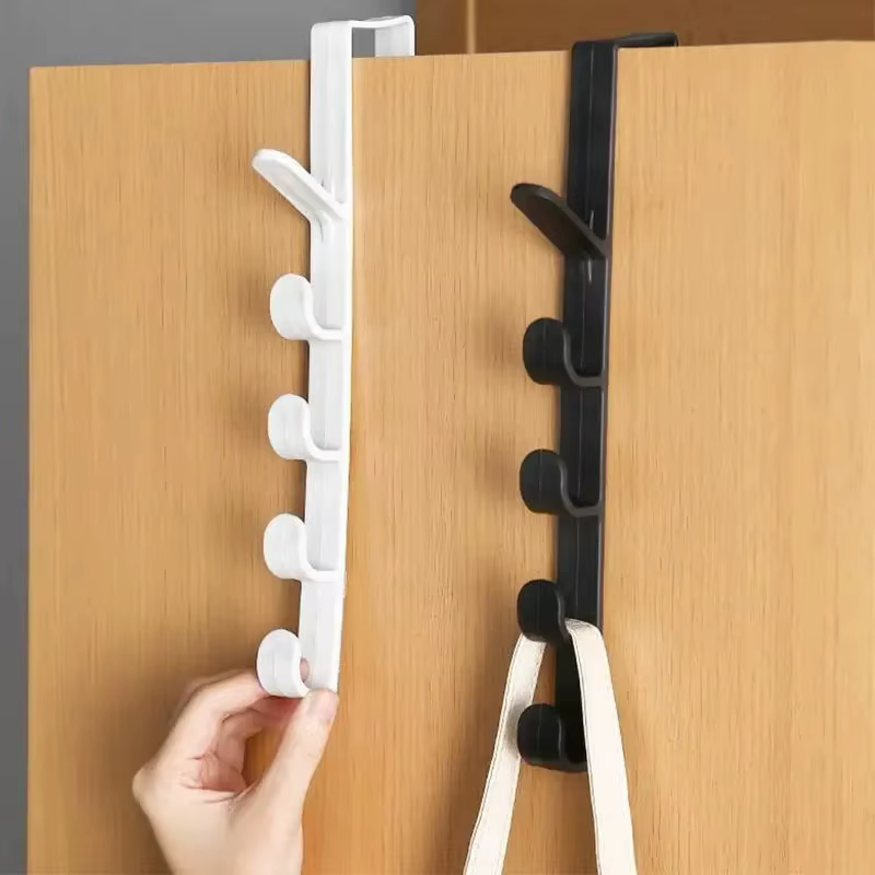Porte-manteau et support de rangement à suspendre derrière la porte pour armoire