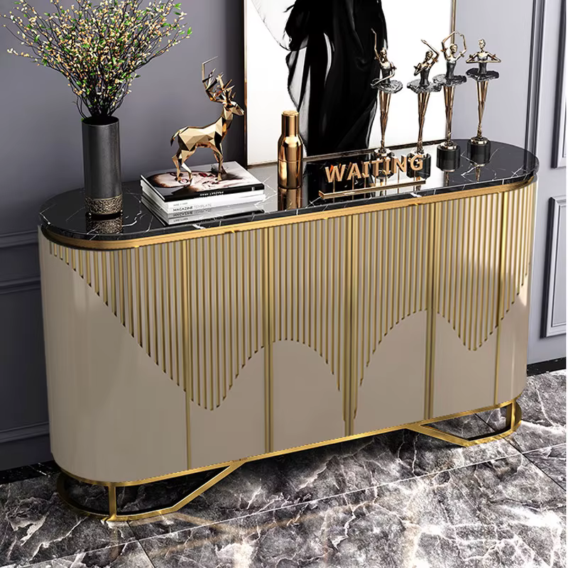 Meubles de rangement étroits de luxe pour salon